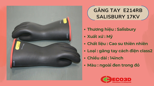 Găng tay cách điện cao thế E214RB Salisbury